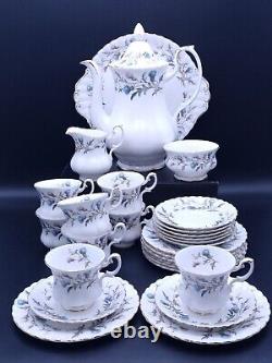 Royal Albert Brigadoon Coffee Set for 8 People-Firsts and Seconds