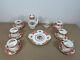 Royal Albert Lady Carlyle Coffee Set X 6 Teapot Milk Jug Cake Plate Vintage Pink