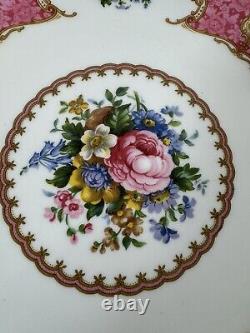 Royal Albert Lady Carlyle Coffee Set x 6 Teapot Milk Jug Cake Plate Vintage Pink