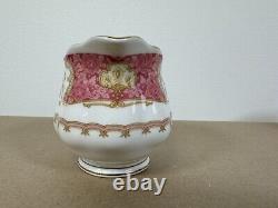 Royal Albert Lady Carlyle Coffee Set x 6 Teapot Milk Jug Cake Plate Vintage Pink