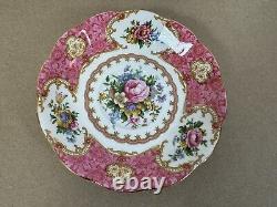 Royal Albert Lady Carlyle Coffee Set x 6 Teapot Milk Jug Cake Plate Vintage Pink