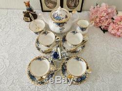 Royal Albert Moonlight Rose Vintage Tea Set, Coffee set Bone China England