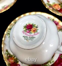 Royal Albert Old Country Roses Coffee Service Set for 6 People / Vintage 1960s