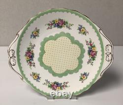 Royal Albert PRUDENCE Green 21 Piece Tea Set Vintage