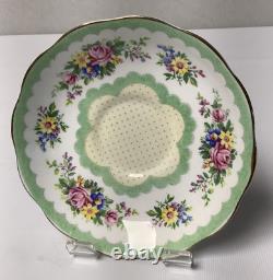 Royal Albert PRUDENCE Green 21 Piece Tea Set Vintage