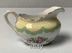 Royal Albert PRUDENCE Green 21 Piece Tea Set Vintage