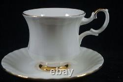 Royal Albert Porcelain Set of Six Coffee Cups & Saucers Val Dor