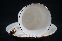 Royal Albert Porcelain Set of Six Coffee Cups & Saucers Val Dor