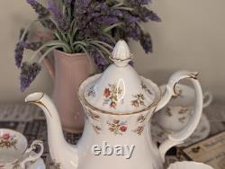 Royal Albert Winsome Coffee Set Vintage Bone China Floral 14 piece set England Royal Albert Winsome Coffee Set Vintage Bone China Floral 14 piece set England