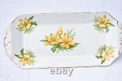 Royal Albert Yellow Coffee Set Cups Saucers Vintage bone china