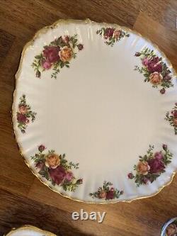 Royal Albert old country roses Set Tea Pot Coffee Plates Vintage China 46 Pieces