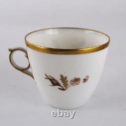 Royal Copenhagen Coffee Service for Six Brown Rose Pattern 688 Complete Vintage