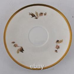 Royal Copenhagen Coffee Service for Six Brown Rose Pattern 688 Complete Vintage