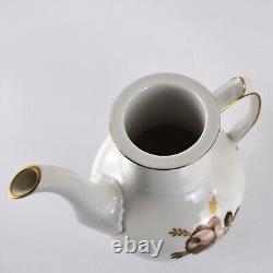 Royal Copenhagen Coffee Service for Six Brown Rose Pattern 688 Complete Vintage