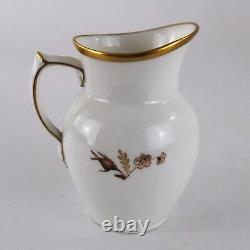 Royal Copenhagen Coffee Service for Six Brown Rose Pattern 688 Complete Vintage