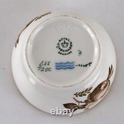 Royal Copenhagen Coffee Service for Six Brown Rose Pattern 688 Complete Vintage