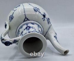 Royal Copenhagen Vintage Blue Fluted Plain Coffee set consisting of a Coffee Pot