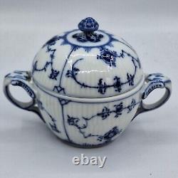 Royal Copenhagen Vintage Blue Fluted Plain Coffee set consisting of a Coffee Pot