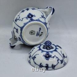 Royal Copenhagen Vintage Blue Fluted Plain Coffee set consisting of a Coffee Pot