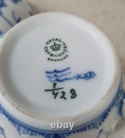 Royal Copenhagen Vintage Blue Fluted Plain Coffee set consisting of a Coffee Pot