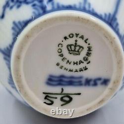 Royal Copenhagen Vintage Blue Fluted Plain Coffee set consisting of a Coffee Pot