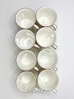 Royal Doulton ROYAL GOLD Demitasse Cup Coffee Tea Set 8 Vintage H4980 NEW w Tags