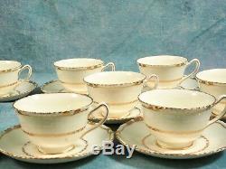 Royal Doulton VINTAGE Tea Coffee SET Gold Encrusted edges Cream 1938 V1926