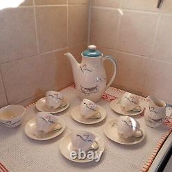 Royal Doulton Venetian Scenes Coffee Set Rare