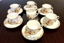 Royal Stafford Bone China Tea Set & Plates (27 Pieces)