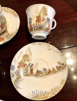 Royal Stafford Bone China Tea Set & Plates (27 Pieces)