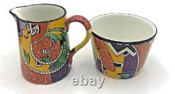 Royal Winton Grimwades Jazz Coffee Set Ca. 1925 Art Deco Vintage Damage