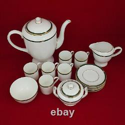 Royal Worcester Carina (Green and White) Coffee Set 16 Items