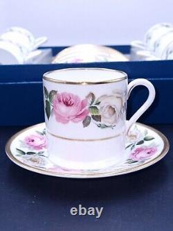 Royal Worcester ROYAL GARDEN Demitasse Coffee Set For 6-With Box