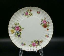 Royal Worcester White Roanoke Tea Set for 6 People 1st Quality