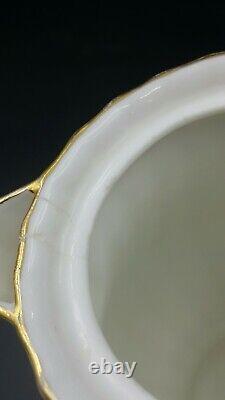 Royal Worcester White Roanoke Tea Set for 6 People 1st Quality