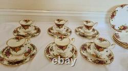 Royal albert old country roses 26 Pc Coffee Set For 6 People 6 Trios