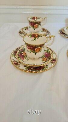 Royal albert old country roses 26 Pc Coffee Set For 6 People 6 Trios