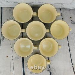 SET FOR 8 VTG Pfaltzgraff Village Coffee/Tea Pot, Sugar Bowl, Creamer, Plates, +