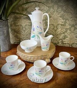 STIG LINDBERG PORCELAIN Coffee 9pc (plus lid) Set Vintage