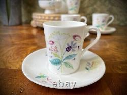 STIG LINDBERG PORCELAIN Coffee 9pc (plus lid) Set Vintage