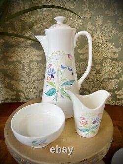 STIG LINDBERG PORCELAIN Coffee 9pc (plus lid) Set Vintage