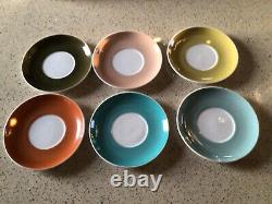 SUSIE COOPER VINTAGE 6 coffee cups and saucers Musical Instruments Design RARE