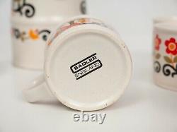 Sadler Scandi Folk Love Coffee Tea Set Pot Mugs Sugar Bowl Milk Jug Vintage
