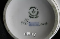 Scarce 21 Pc. Vintage Royal Copenhagen BROAGER Demitasse Coffee Set 1950's Mint
