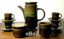 Servizio Caffè 7 Pezzi SIC CERAMICHE CASALE MONFERRATO 1960 Vintage Coffee Set