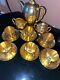 Set (17pcs) Carlton Ware Bone China Tea Coffee Set For Six Gold Lustre Vintage