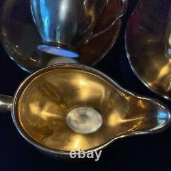 Set (17pcs) Carlton Ware Bone China Tea Coffee Set For Six Gold Lustre Vintage