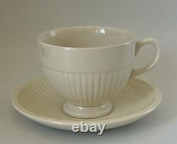 Set Of 10 Wedgwood Edme Footed Cup And Saucer 2.75 Off White Mint