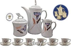 Set Of 15 pcs HAPPY KING Vintage Porcelain Coffee Set Collection Gift Original
