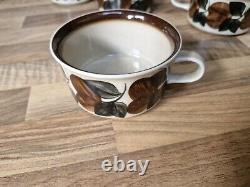 Set Vintage Arabia Finland Ruija Demitasse Cups Sugar Bowl Milk Jug Troubadour